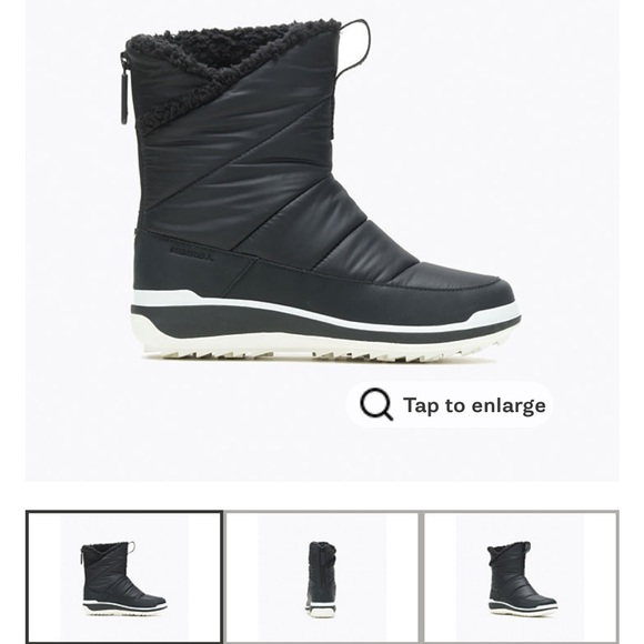 Women's Snowcreek Sport Mid Zip Polar Waterproof Boots -Merrell - Picture 10 of 11